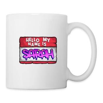 Prénom Sarah - Mug blanc - blanc - Droite