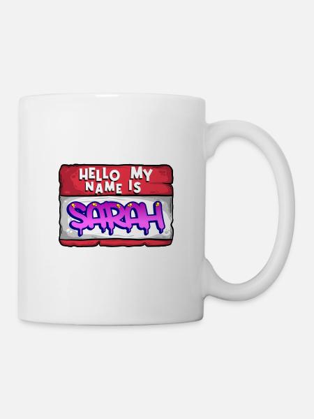 Vorname Sarah - Tasse - Weiß