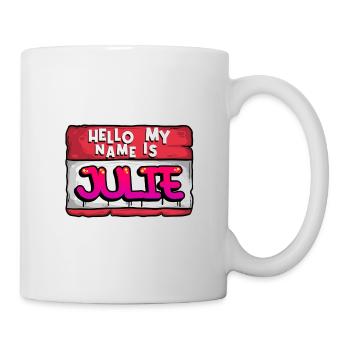 Prénom Julie - Mug blanc - blanc - Droite