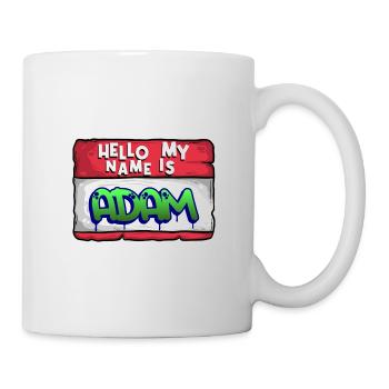 Prénom Adam - Mug blanc - blanc - Droite