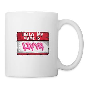 Prénom Livya - Mug blanc - blanc - Droite