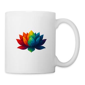 WPAP Style - Lotus - Mug - white - Right