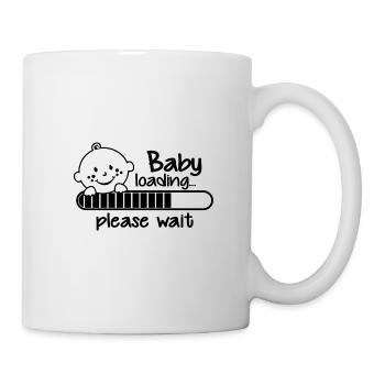 T-shirt de chargement de bébé - Mug blanc - blanc - Droite