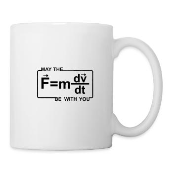 Science May The Force Star Equation Funny Space - Tasse - Weiß - Rechts