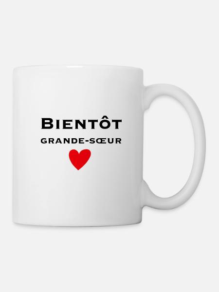 Bientôt grande-soeur - Mug blanc - blanc