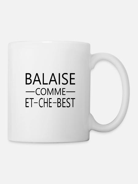 balaise comme etchebest t-shirt homme cadeau - Mug blanc - blanc