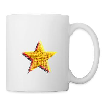 Sterne Deutschland Germany Flagge - Tasse - Weiß - Rechts