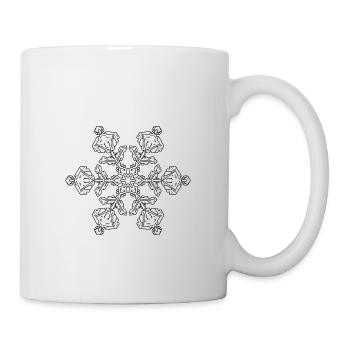 Mandala flocon de neige - Mug blanc - blanc - Droite