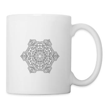 Mandala flocon de neige - Mug blanc - blanc - Droite
