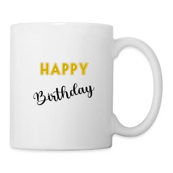 ALLES GUTE ZUM GEBURTSTAG, ALLES GUTE ZUM GEBURTSTAG, GEBURTSTAG, GEBURTSTAG - Tasse - Weiß - Rechts