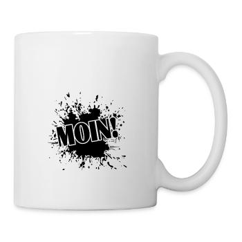 Moin moin - Tasse - Weiß - Rechts