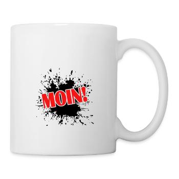 moin moin - Tasse - Weiß - Rechts