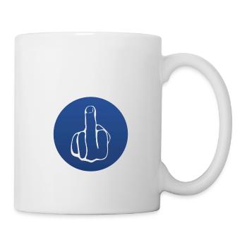 fuck you, fuck off, fck u, fuck - Tasse - Weiß - Rechts