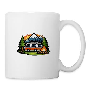 Bergcamping Wagen - Tasse - Weiß - Rechts