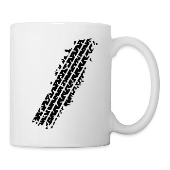 TYRE TRACK - Mug - white - Right