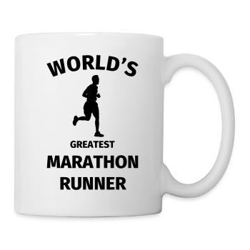 World's Greatest Marathon Runner - Tasse - Weiß - Rechts