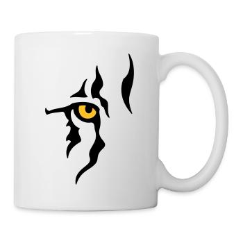 Œil de lion (droit) - Mug blanc - blanc - Droite