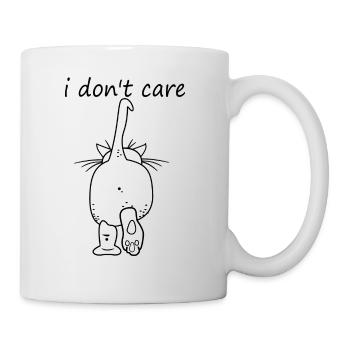 chat qui prend soin - Mug blanc - blanc - Droite