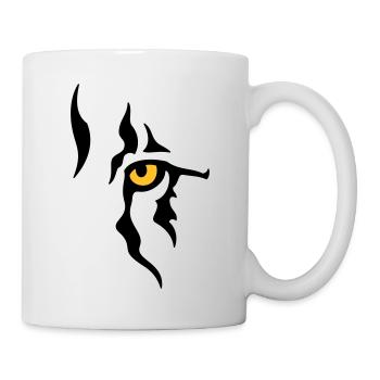Œil de lion (gauche) - Mug blanc - blanc - Droite