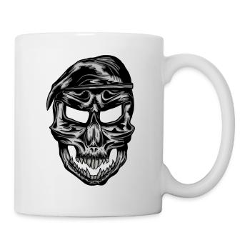 Military Soldiers Skull Beret - Mug - white - Right