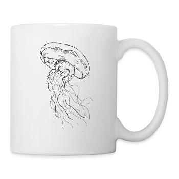 La méduse - Mug blanc - blanc - Droite