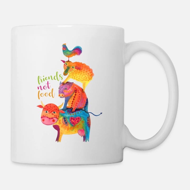 friends not food - Mug - white