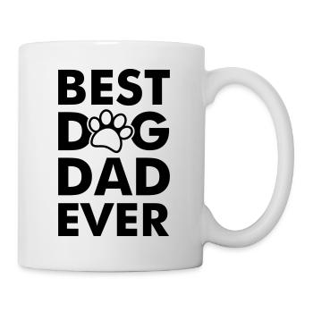 Meilleur dog papa ever - Mug blanc - blanc - Droite