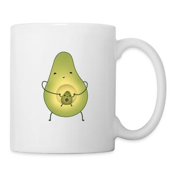 Avocat maman et bébé - Mug blanc - blanc - Droite