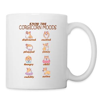 Corgi unicorn feelings Corgi Moods - Mug - white - Right