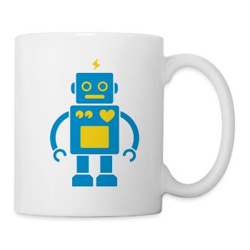 Roboter / Robot #2_2c - Tasse - Weiß - Rechts