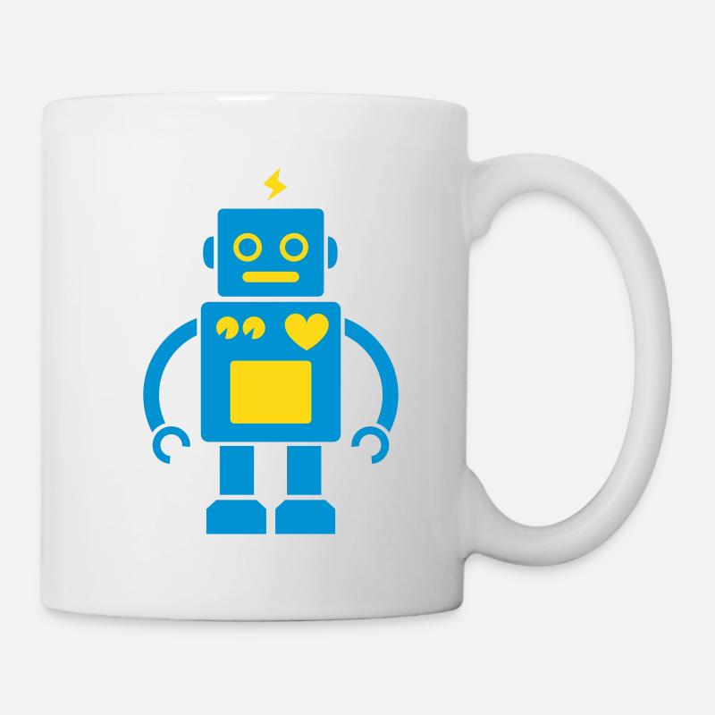 Roboter / Robot #2_2c - Tasse - Weiß