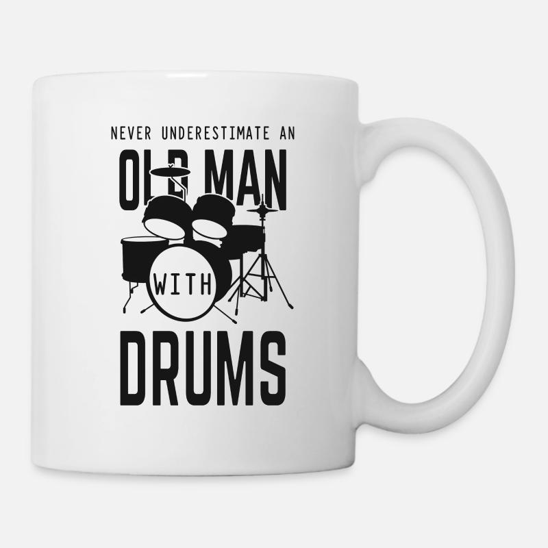 Old Drummer - Tasse - Weiß