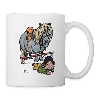 Thellwell Cheval Saut D'Obstacles - Mug blanc - blanc - Droite