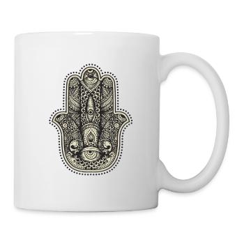Mandala hand - Mug - white - Right