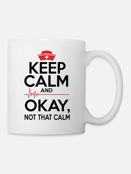 Krankenhaus Krankenschwester Herz Pfleger Geschenk - Tasse - Weiß
