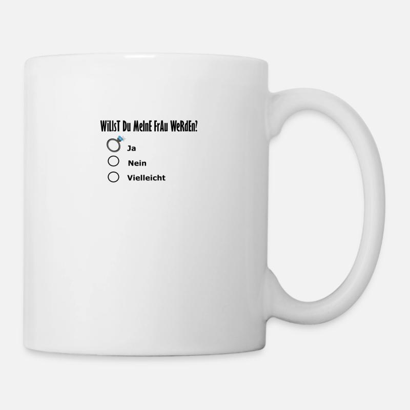 Willst du meine Frau werden? - Tasse - Weiß