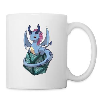 Drache D20 - Tasse - Weiß - Rechts