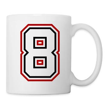 8 Number number - Mug - white - Right