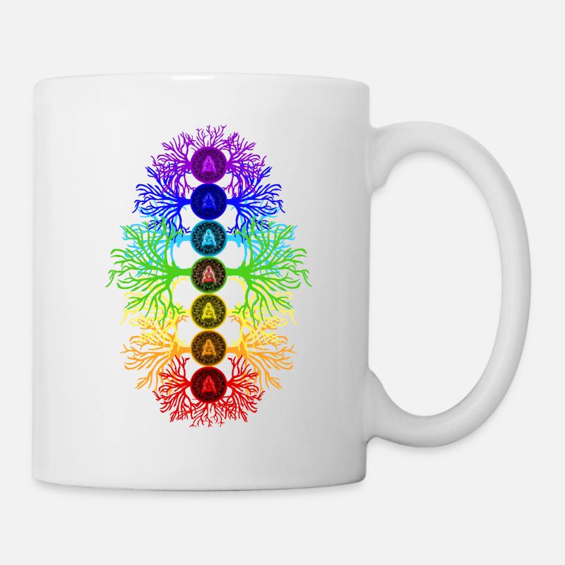 Énergie des chakras - Mug blanc - blanc