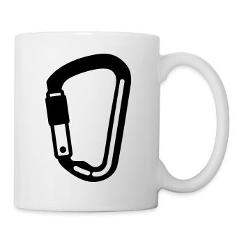 Climbing equipment carabiners - Mug - white - Right