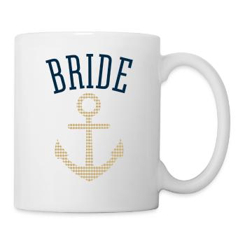 Chemise de mariée | Ancre - Mug blanc - blanc - Droite