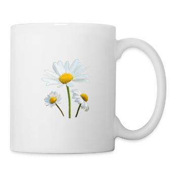 Daisies white flowers Marguerite - Mug - white - Right