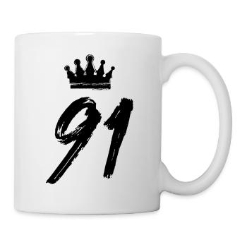 91 Number crown - Mug - white - Right