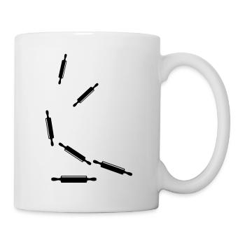 Küchenrolle Nudelholz - Tasse - Weiß - Rechts