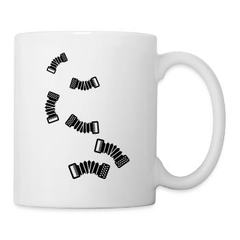 Musique d’accordéon - Mug blanc - blanc - Droite