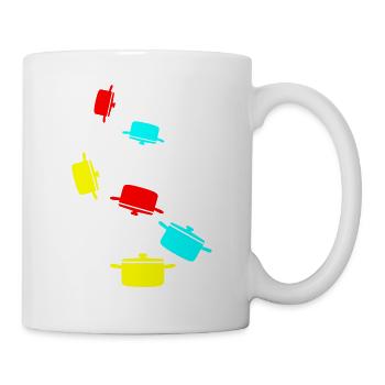 kochtopf Symbol - Tasse - Weiß - Rechts