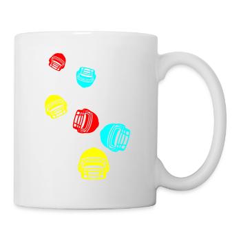 Football Helm - Tasse - Weiß - Rechts