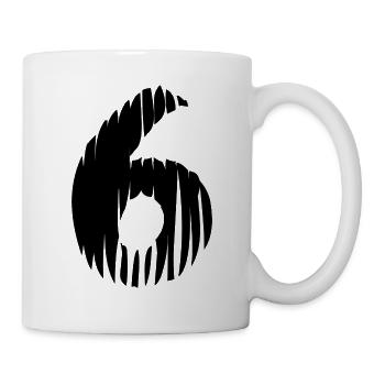 Maillot numéro 6 - Mug blanc - blanc - Droite