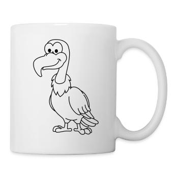 Vulture Comic Animal - Mug blanc - blanc - Droite