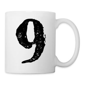 Maillot à 9 chiffres - Mug blanc - blanc - Droite